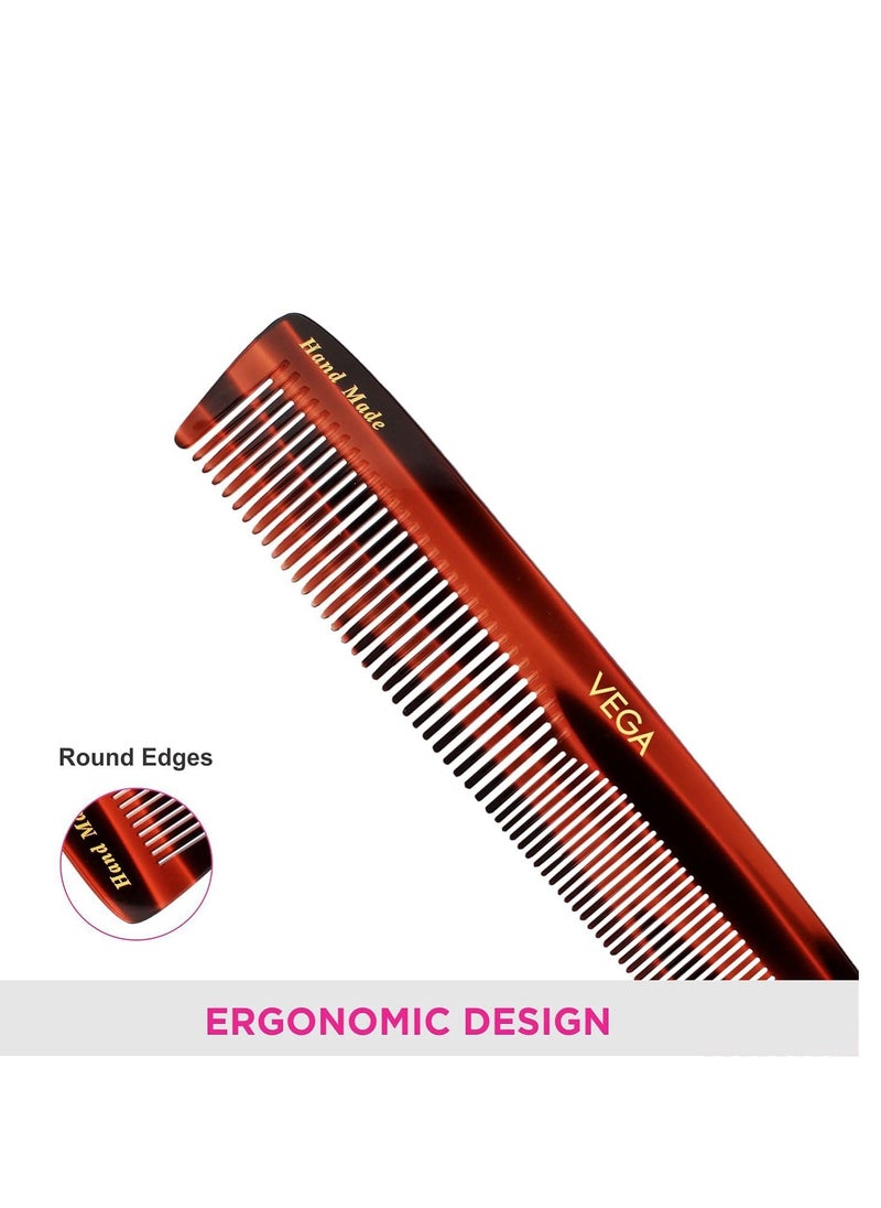 Vega Graduated Dressing Hair Comb Handmade(India's No.1 Hair Comb Brand)For Men and Women (HMC-32D)  - Image 5