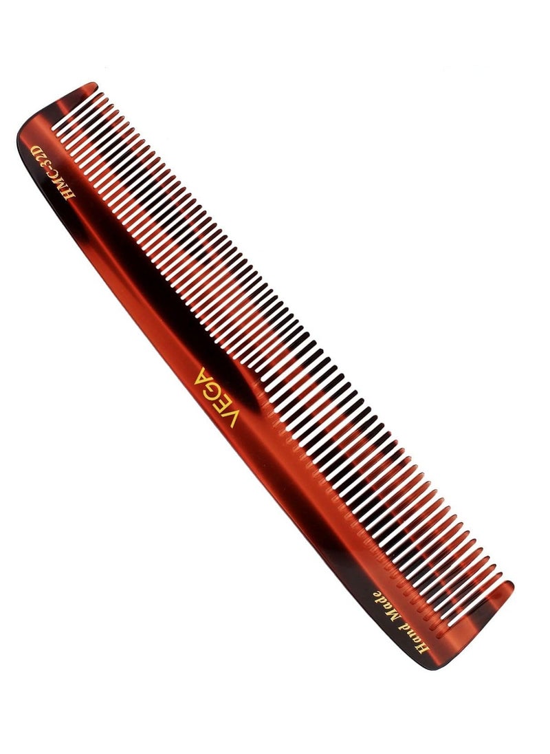 Vega Graduated Dressing Hair Comb Handmade(India's No.1 Hair Comb Brand)For Men and Women (HMC-32D)  - Image 1