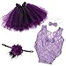 SPOKKI SPOKKI 4 PCS Newborn Photography Props Outfits-BabyTutu Skirt Cute Bow Headdress and Lace Rompers Sets for Infants Girl  - Image 2