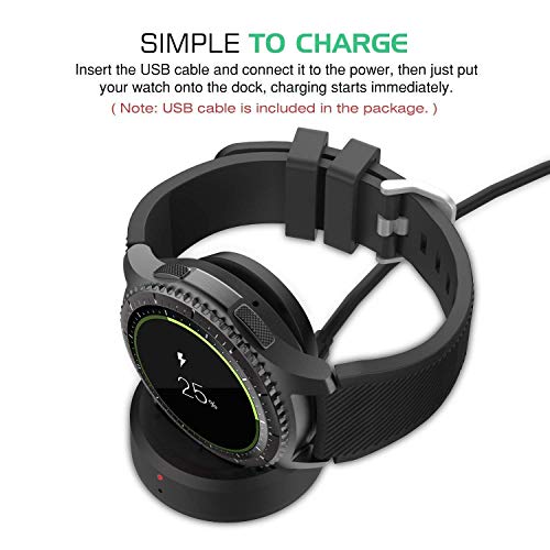 EMallee Galaxy Watch Charger 42mm 46mm, Replacement Charging Dock Cradle for Samsung Galaxy Smart Watch SM-R800 SM-R810 SM-R815 Gear S2 S3 Sport - Image 3