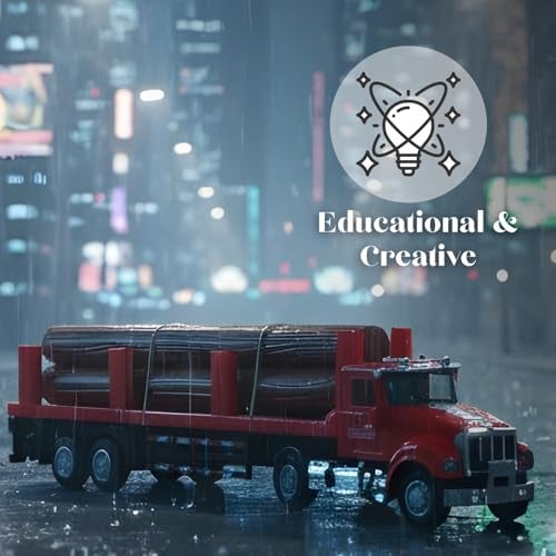 WireScorts Die Cast Metal Carrier Truck for Kids, Pull Back Trucks with Light & Sound, Alloy Metal Die Cast Truck for Boys - Red - Image 2