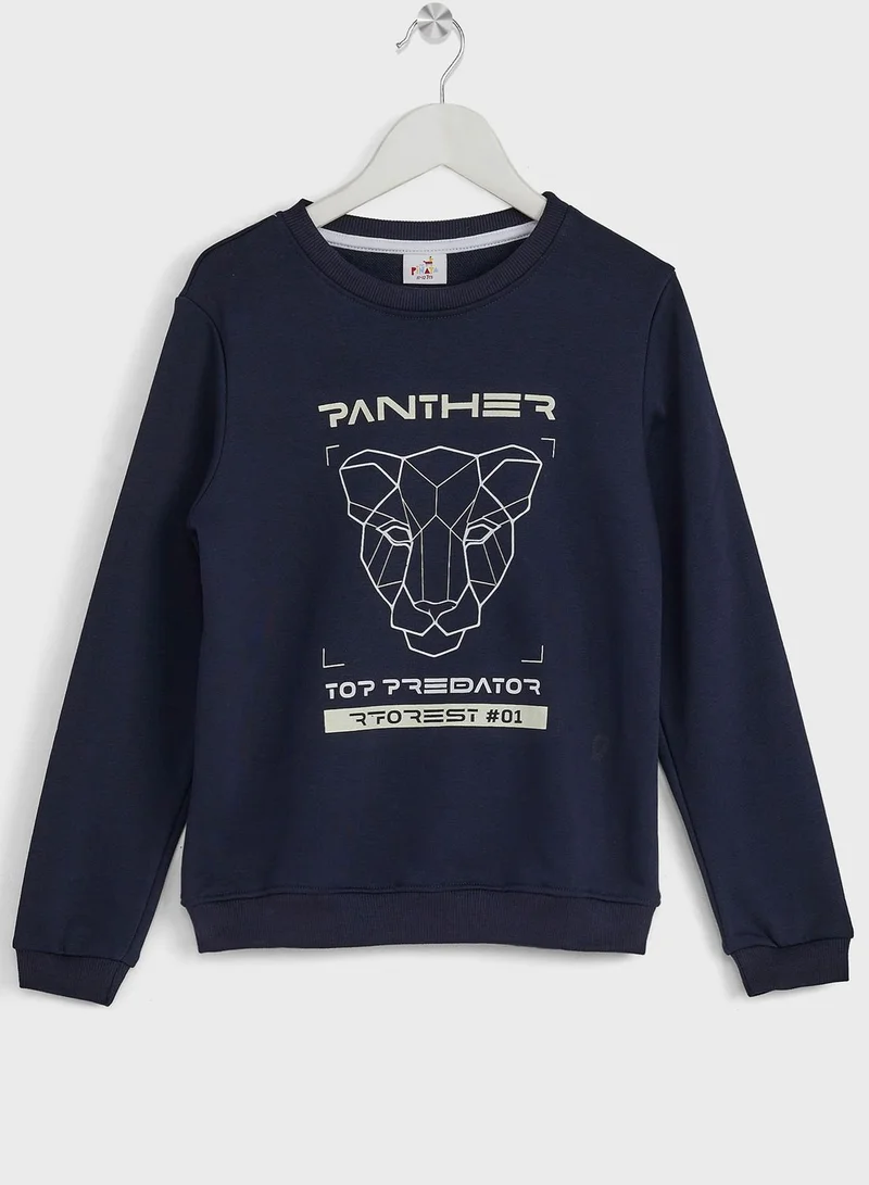 Pinata Boys Graphicl Printed Sweatshirt And Jogger Set