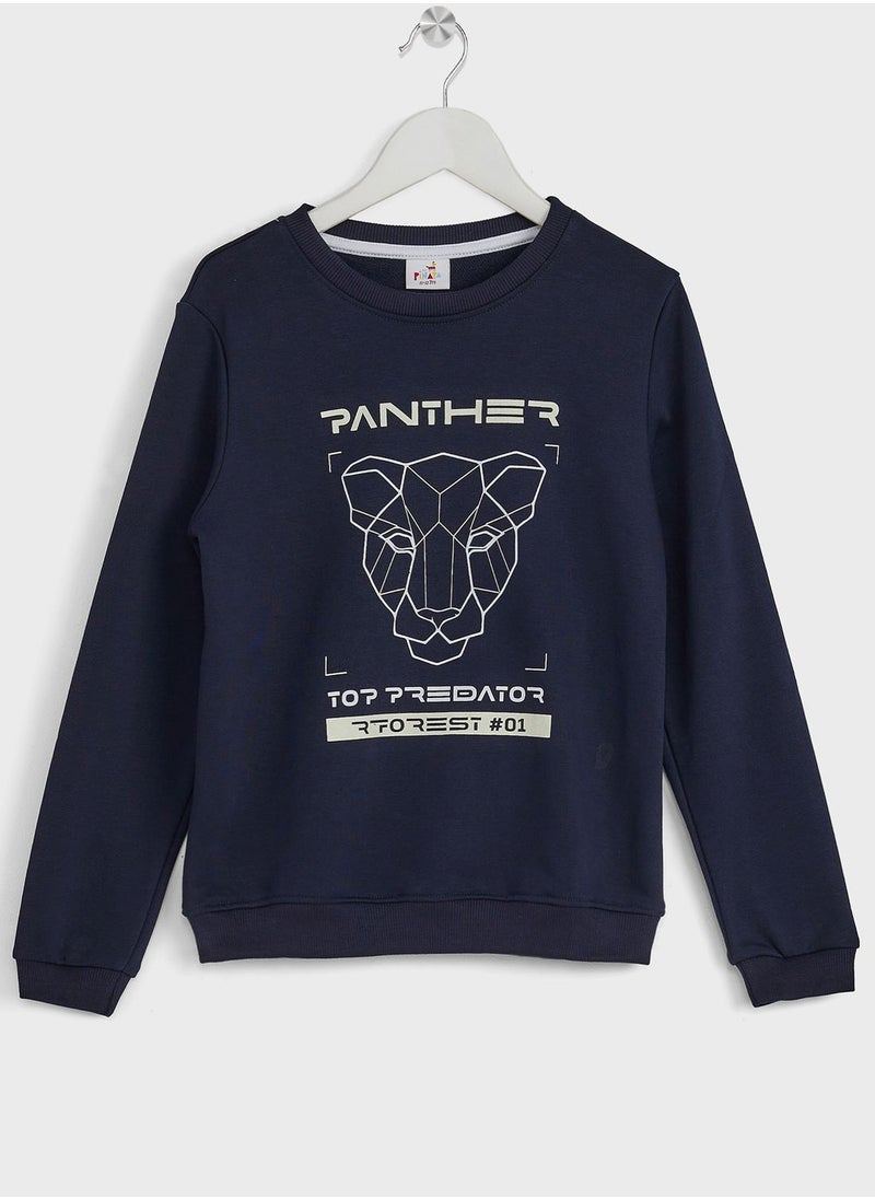 Pinata - Boys Graphicl Printed Sweatshirt And Jogger Set - Image 1