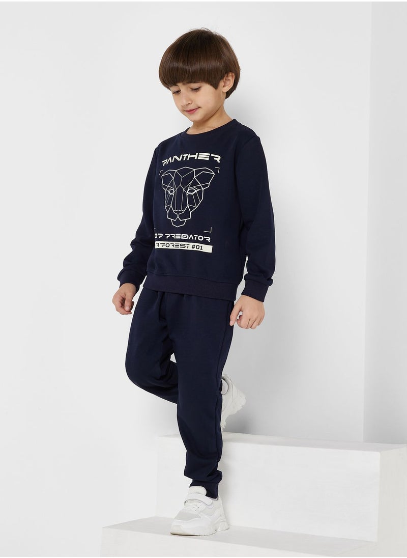 Pinata - Boys Graphicl Printed Sweatshirt And Jogger Set - Image 1
