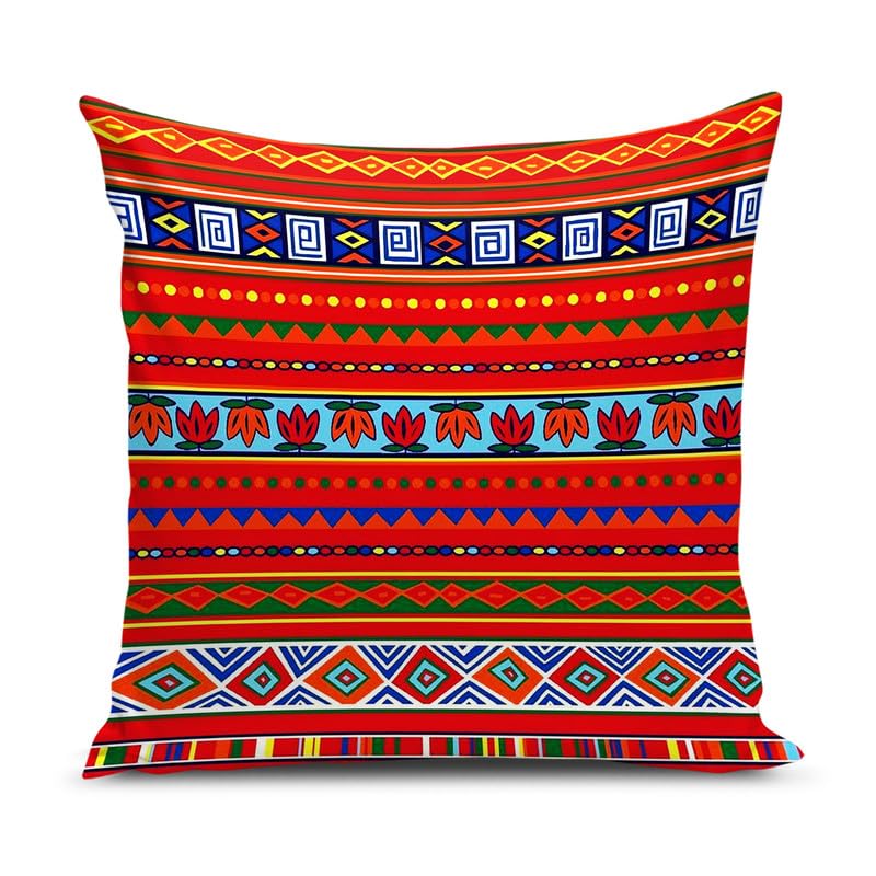 BMRGIFTS Soft Fabric Designer Decorative Printed 200 TC Cushion Cover Decorations For Sofa Living Room Set Of 5 16 X 16 Inch Multi (Multimfcc17) - Image 2