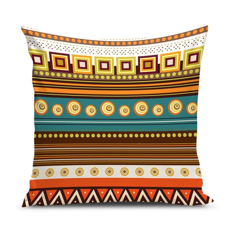 BMRGIFTS Soft Fabric Designer Decorative Printed 200 TC Cushion Cover Decorations For Sofa Living Room Set Of 5 16 X 16 Inch Multi (Multimfcc17) - Image 3