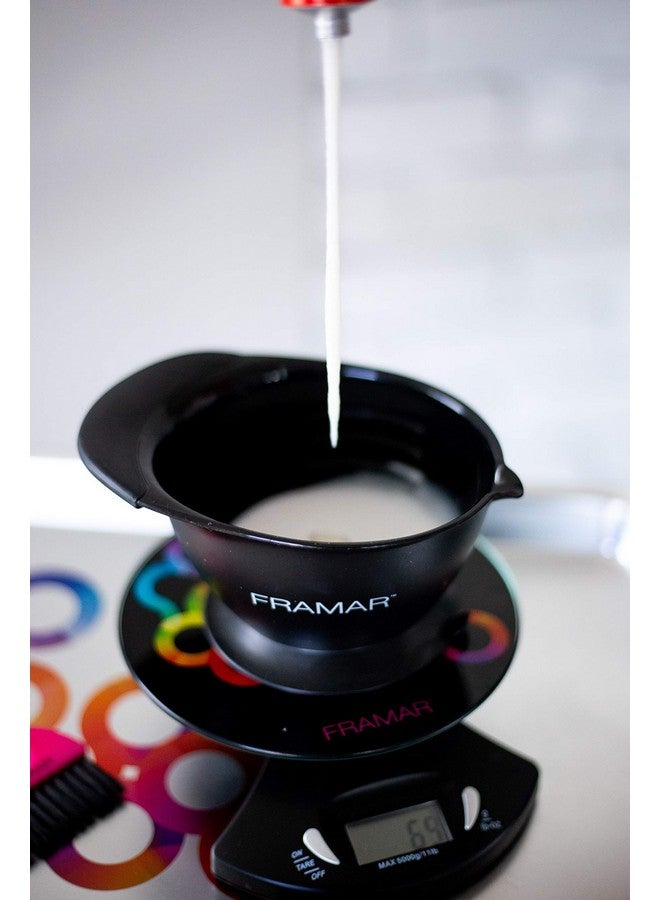 FRAMAR Hair Color Scale for Hair Salon - Digital Scale for Hair Color, for Kitchen, Food, Stylist, Easy to Clean, Accurate - Elegant Black - Image 3