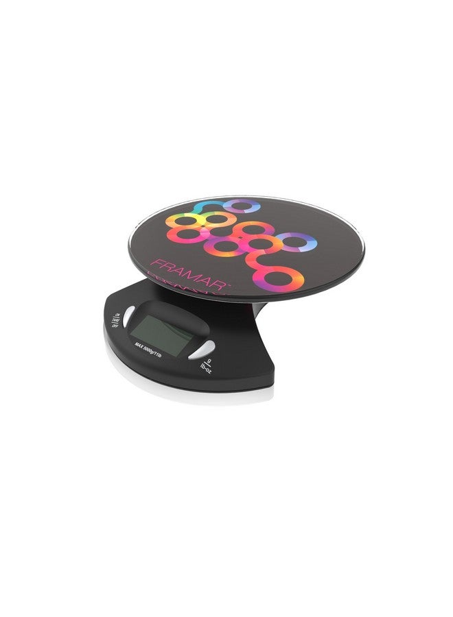 FRAMAR Hair Color Scale for Hair Salon - Digital Scale for Hair Color, for Kitchen, Food, Stylist, Easy to Clean, Accurate - Elegant Black - Image 1