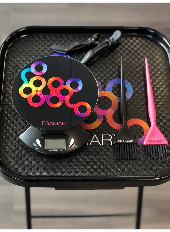 FRAMAR Hair Color Scale for Hair Salon - Digital Scale for Hair Color, for Kitchen, Food, Stylist, Easy to Clean, Accurate - Elegant Black - Image 4