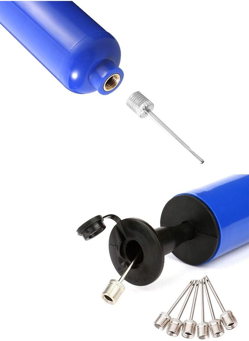 QUTOOB Hand Inflator Air Pump for Football, Basketball Air Pump, For Volleyball, For Yoga Balls, For Swim Inflatables, For Balloons, It Includes 7 Pc Needles 1 Pc Valve Adapter and 1 Pc Air Hose  - Image 2