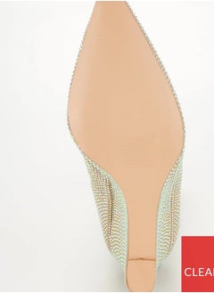 PUBLIC DESIRE Cassiopia Iridescent Diamante Knee High Boots  - Image 4