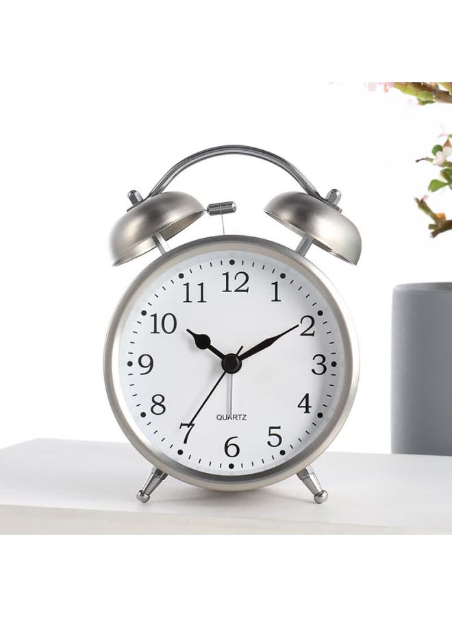 Hense Alarm Clock For Students, Wake-up Helper, Children's Lazy Bedside Alarm Clock, High School Student Desktop Hourglass Ha02 Sand Silver Back-to Seaso - Image 4