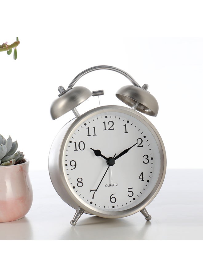 Hense Alarm Clock For Students, Wake-up Helper, Children's Lazy Bedside Alarm Clock, High School Student Desktop Hourglass Ha02 Sand Silver Back-to Seaso - Image 5