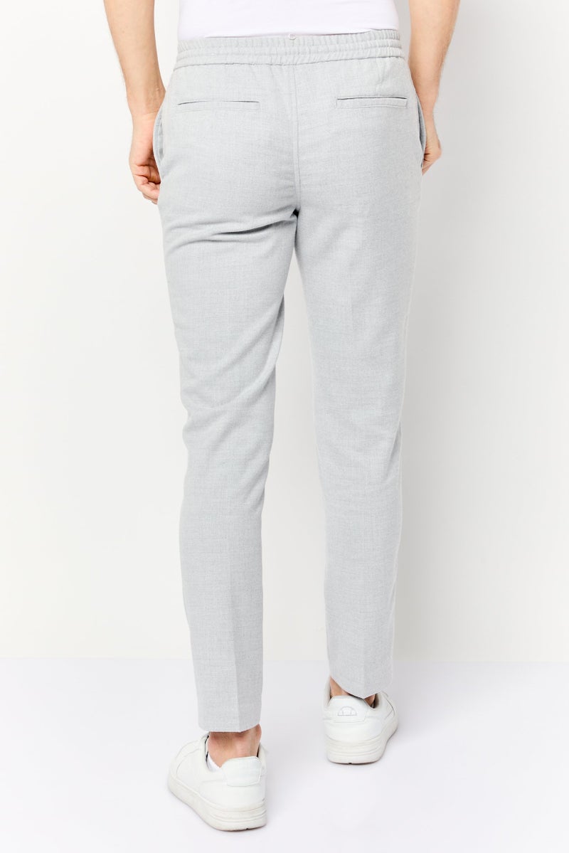 Celio سروال جوجر ذكي عادي للرجال، رمادي فاتح - Image 4