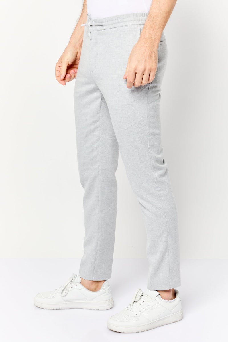 Celio سروال جوجر ذكي عادي للرجال، رمادي فاتح - Image 3
