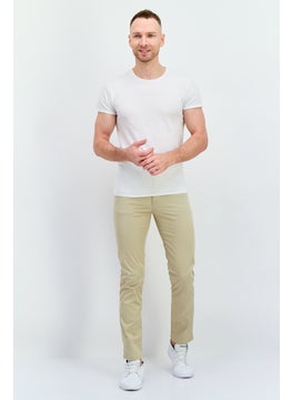 Sorbino Men Regular Fit Solid Chino Pants, Beige  - Image 4