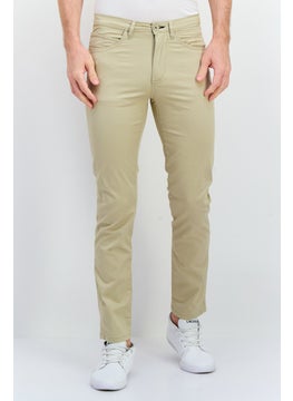 Sorbino Men Regular Fit Solid Chino Pants, Beige  - Image 1