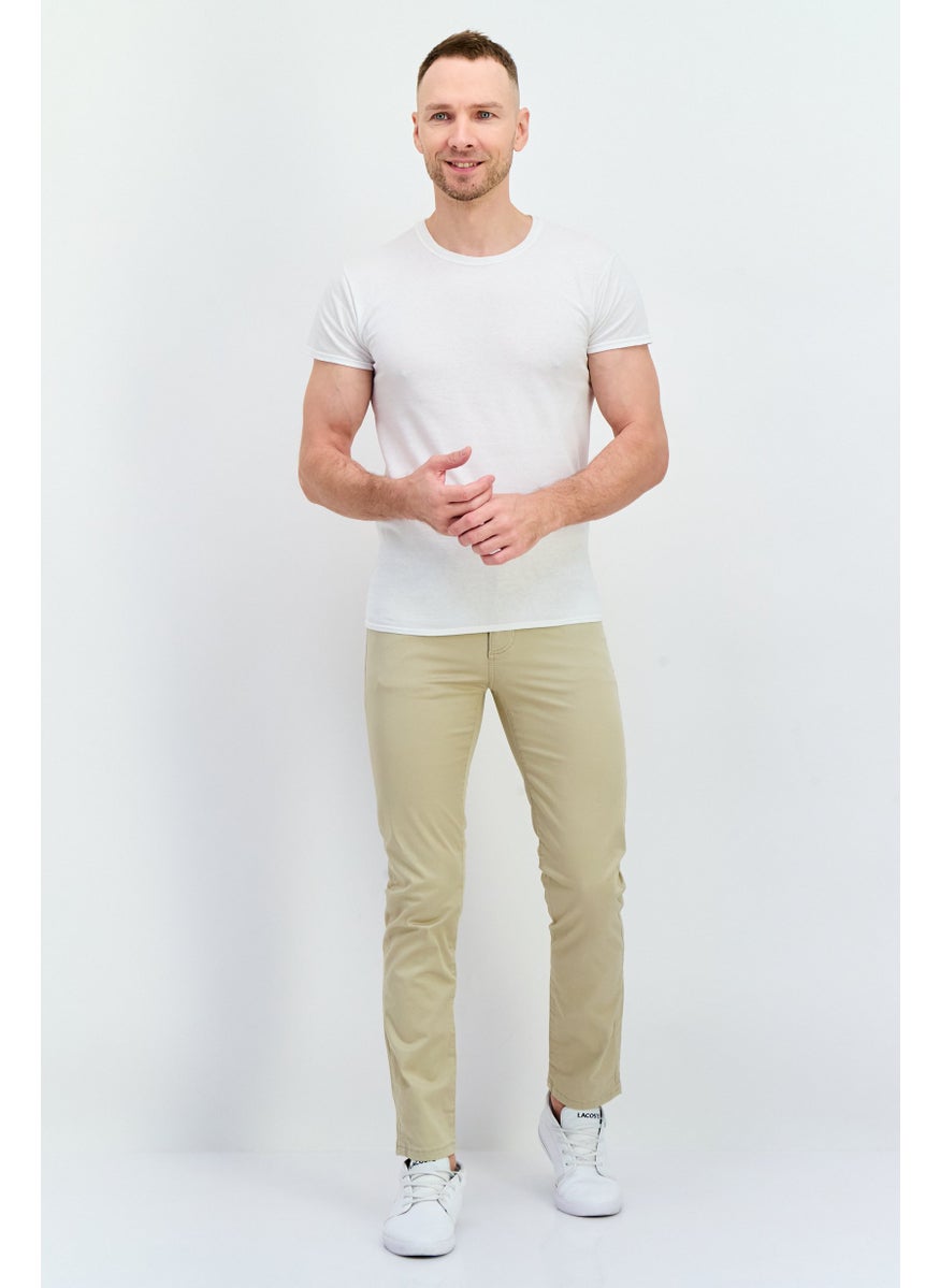 Men Regular Fit Solid Chino Pants, Beige - pzsku/ZADFF3803932010D329F2Z/45/_/1737642102/a802b76e-fbac-4d5f-8eb5-5a4e6b492ab7