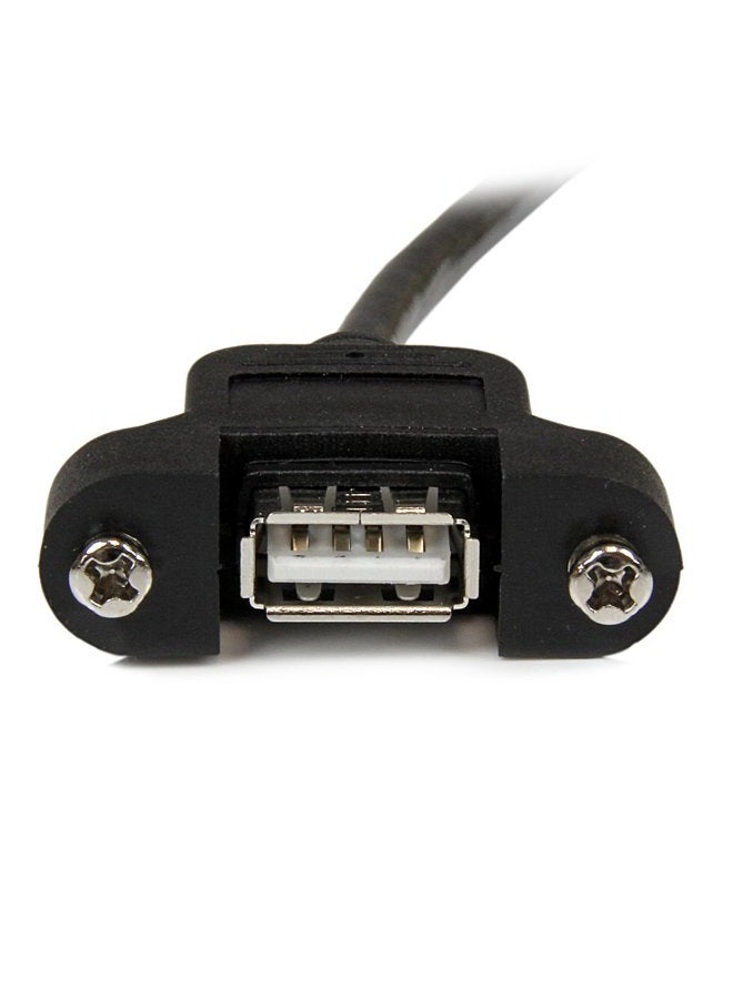 StarTech .com 90 cm USB A Panel Mounting Cable F/M - USB Extension Cable - Installation Sockets Cable Extension - Image 3