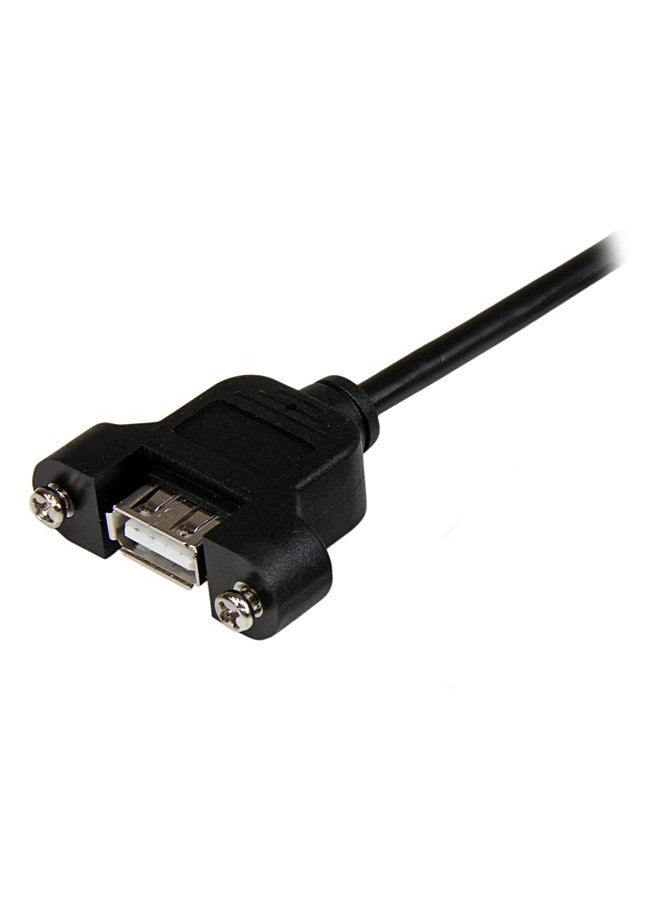 StarTech .com 90 cm USB A Panel Mounting Cable F/M - USB Extension Cable - Installation Sockets Cable Extension - Image 2