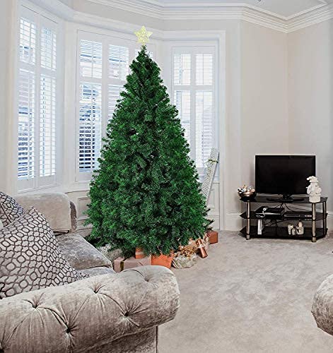 Generic Artificial 10 feet Christmas Tree Xmas Tree with Solid Iron Metal LegsLight Weight Perfect for Christmas Decoration Green 10 FEET  - Image 1