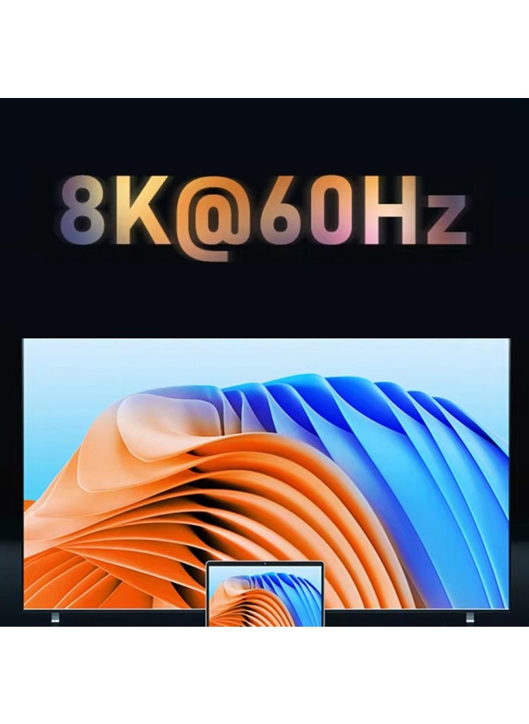 Techmaster محول HDMI إلى HDMI بزاوية 90 درجة 8k محول معدن  - Image 2