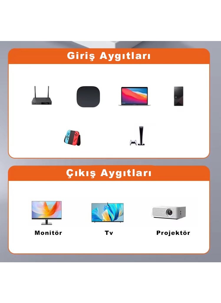Techmaster محول HDMI إلى HDMI بزاوية 90 درجة 8k محول معدن  - Image 4