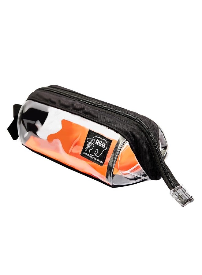 RE ROUGH ENOUGH Rough Enough Clear Pencil Pouch Case for School Offic Art Supplies Large Capacity Pen Bag with Handle for Boys Adults College Travel - Image 1