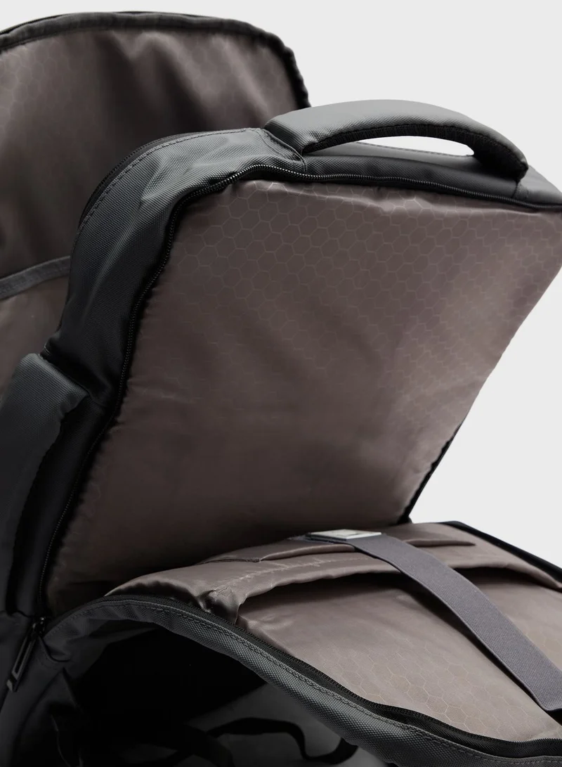 Robert Wood Casual Padded Laptop Backpack With Usb Port