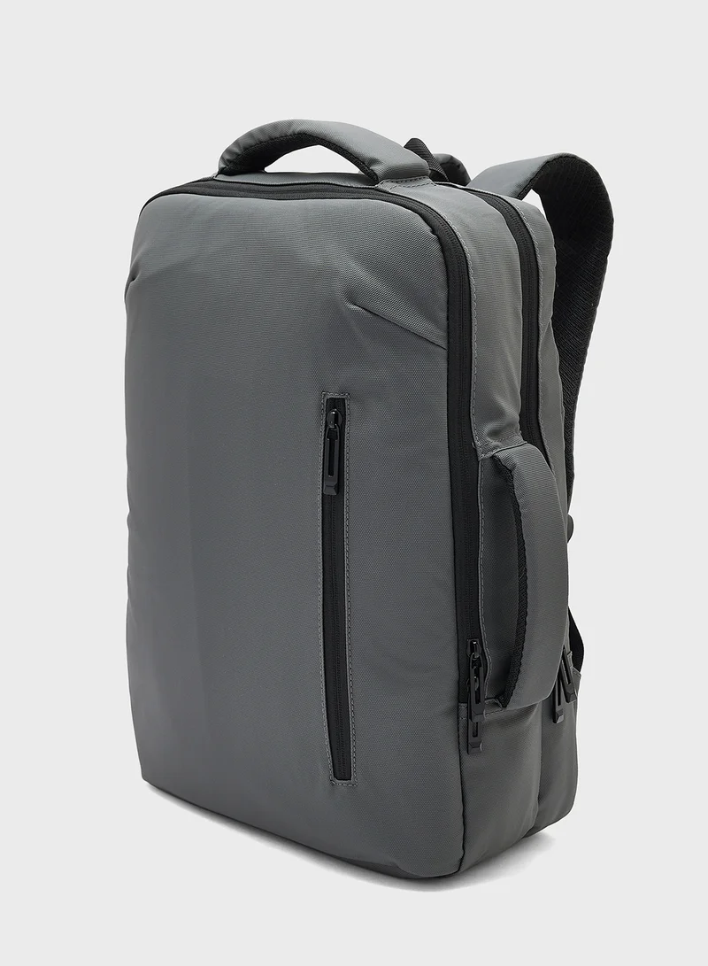 Robert Wood Casual Padded Laptop Backpack With Usb Port