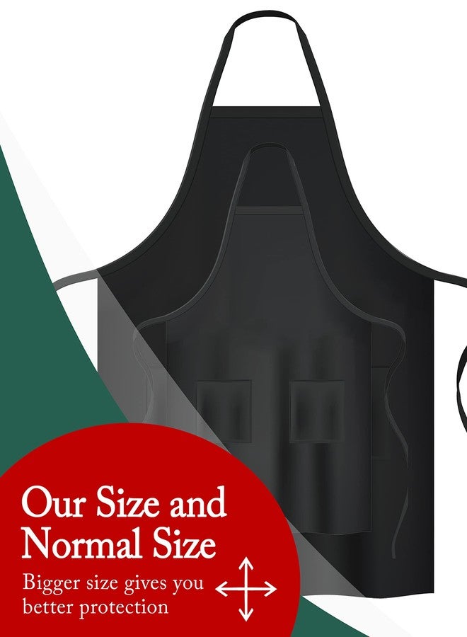 APRONNER Cotton Linen Baking Plus Size Aprons for Women with Pockets Kitchen Cooking Sun Flowers - Image 2