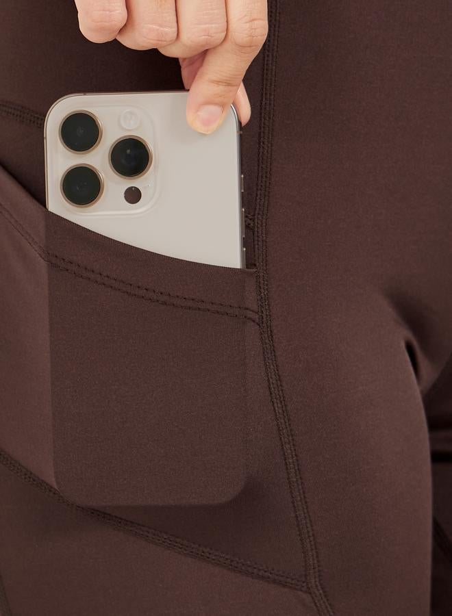 ستايلي اكتيف طقم رياضي بلون بني سادة - Image 5