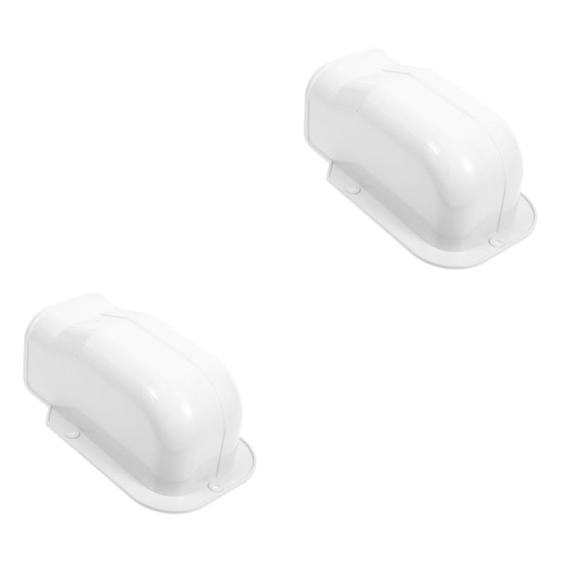 2 Pack Air Conditioning Pipe Cover Wall Sleeve Protector Easy Installation Weather Resistant - Image 2