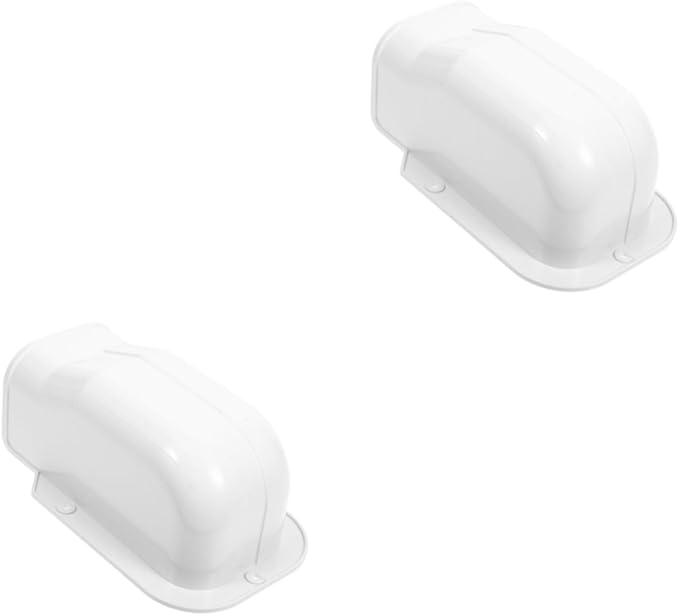 2 Pack Air Conditioning Pipe Cover Wall Sleeve Protector Easy Installation Weather Resistant - Image 1