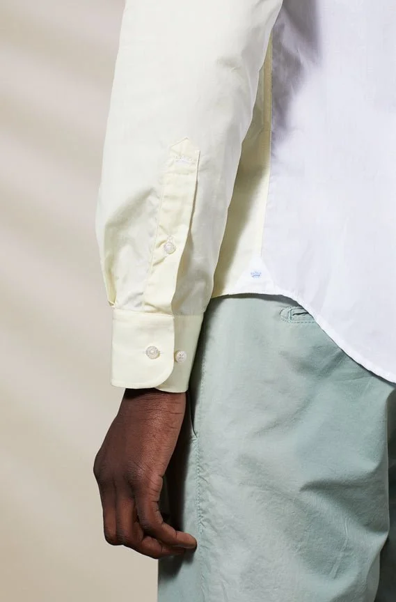 Vicomte A. Cedric Blue White Yellow Shirt