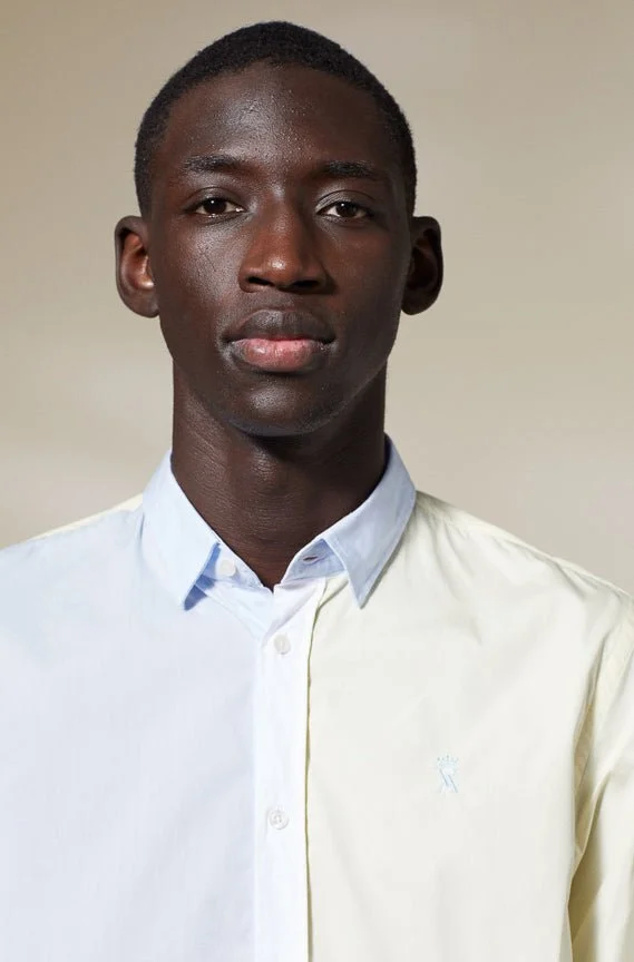 Vicomte A. Cedric Blue White Yellow Shirt