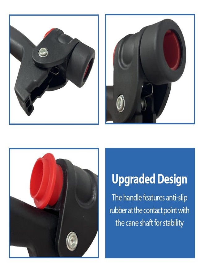 MESINURS Walking Cane Handle Grips Support Stand Assist for 7/8" Crutch Pipe, Cane Holder for Elderly, Disabled Walking Sticker or Crutch, Adjustable, 1 Pc - Image 4