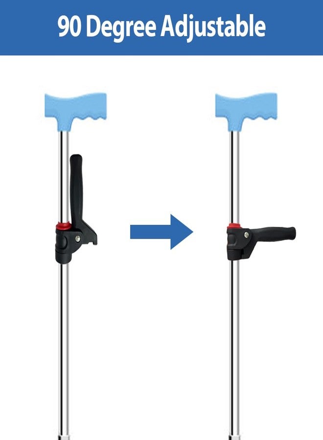 MESINURS Walking Cane Handle Grips Support Stand Assist for 7/8" Crutch Pipe, Cane Holder for Elderly, Disabled Walking Sticker or Crutch, Adjustable, 1 Pc - Image 3