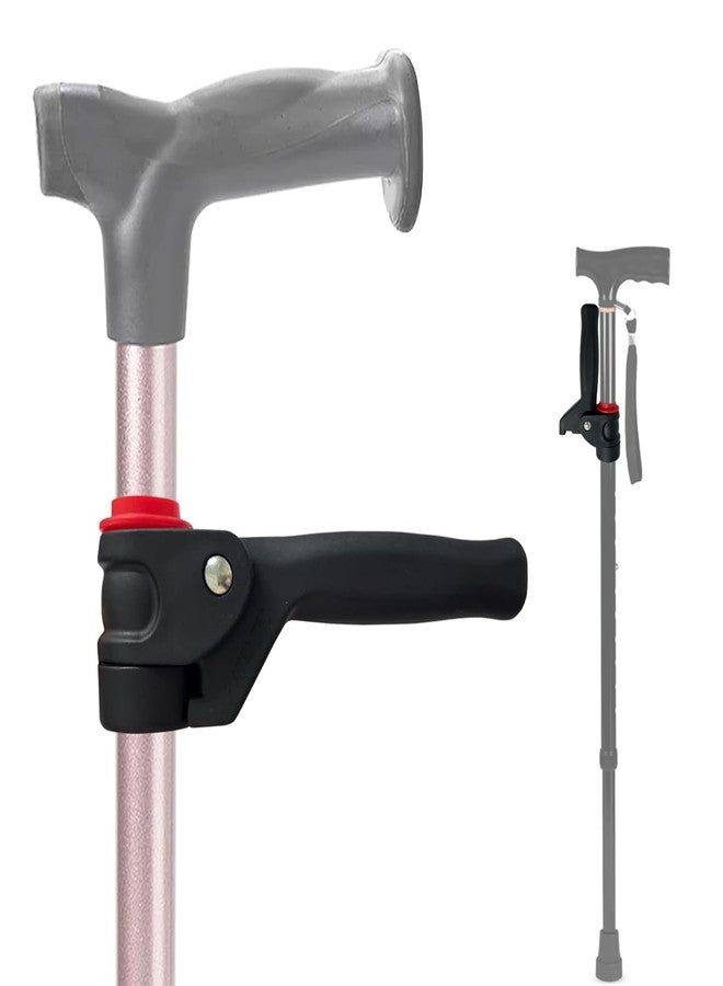 MESINURS Walking Cane Handle Grips Support Stand Assist for 7/8" Crutch Pipe, Cane Holder for Elderly, Disabled Walking Sticker or Crutch, Adjustable, 1 Pc - Image 1
