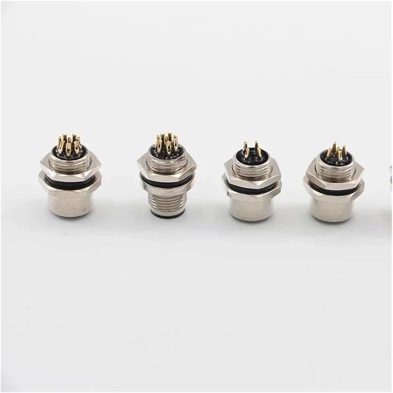M12 4 Pin Female Socket IP68 Waterproof Circular Connector BH 12mm 1 PCS - Image 3