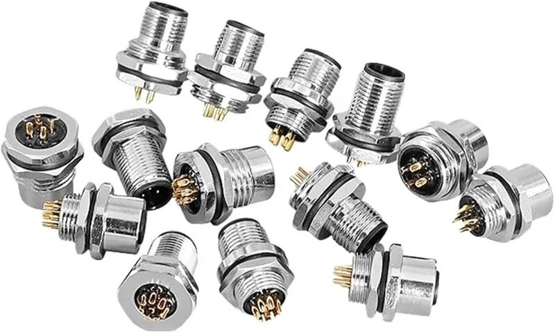 M12 4 Pin Female Socket IP68 Waterproof Circular Connector BH 12mm 1 PCS - Image 4