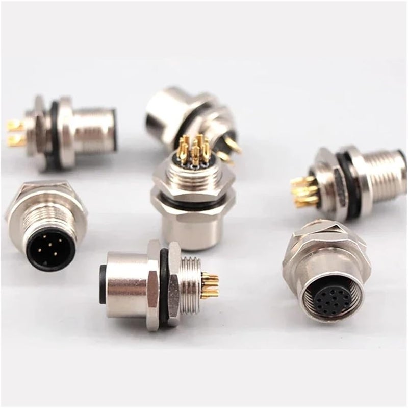 M12 4 Pin Female Socket IP68 Waterproof Circular Connector BH 12mm 1 PCS - Image 5