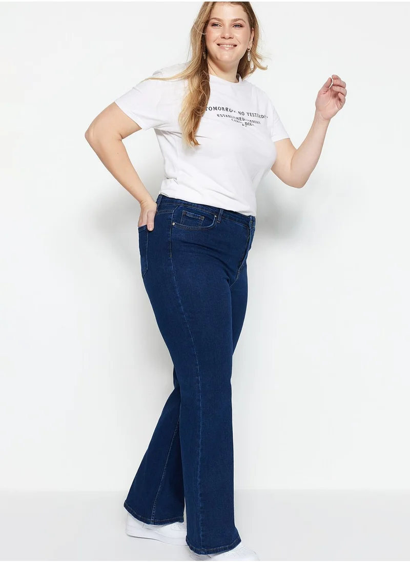Trendyol Curve High Waist Flare Jeans