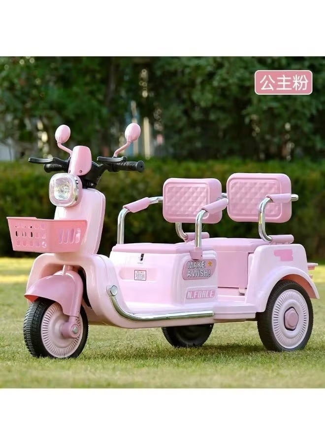 ريكسا دراجة نارية كهربائية للأطفال بمقعدين تعمل بالبطارية - دراجة كهربائية ممتعة وآمنة للأطفال - Image 5