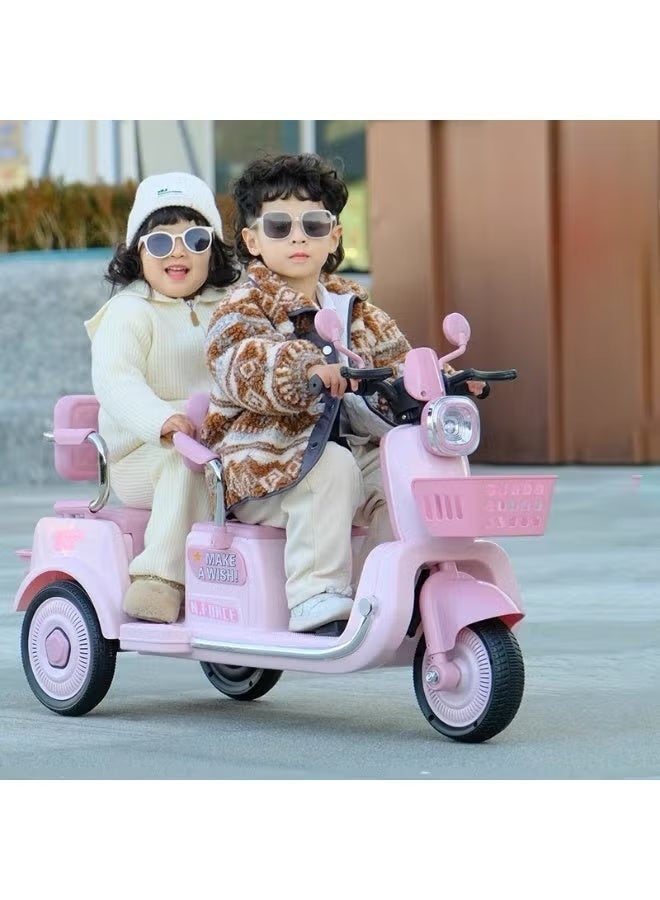 ريكسا دراجة نارية كهربائية للأطفال بمقعدين تعمل بالبطارية - دراجة كهربائية ممتعة وآمنة للأطفال - Image 4