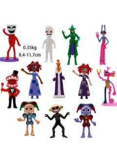 Y&D 12 Pcs The Amazing Digital Circus Toy Set Ideas Toys Popular Cartoon Anime Model Ideas Toys Gifts for Adult & Kids 