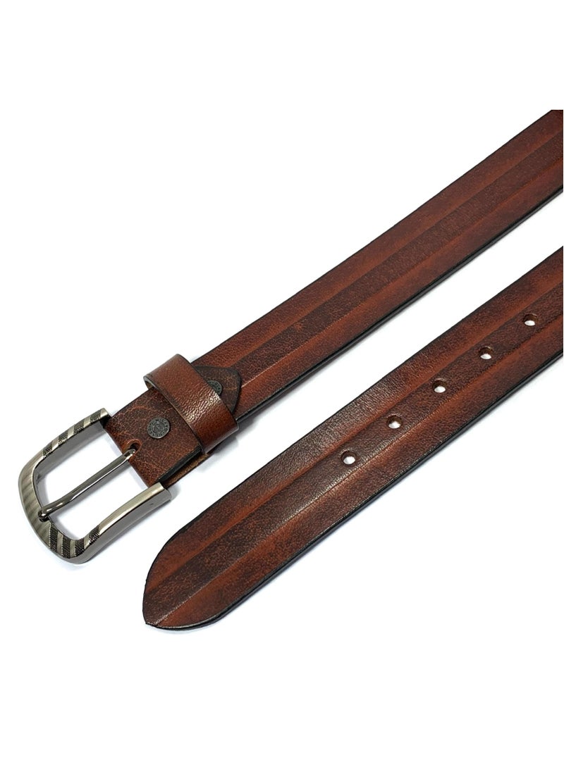Classic Milano - Classic Milano Genuine Leather Belt Men - Semi-Casual Men's Belts & Party Wear Belt, Casual Outfits, Gifts - Black & Brown Men’s Leather Belt for Men - Image 1
