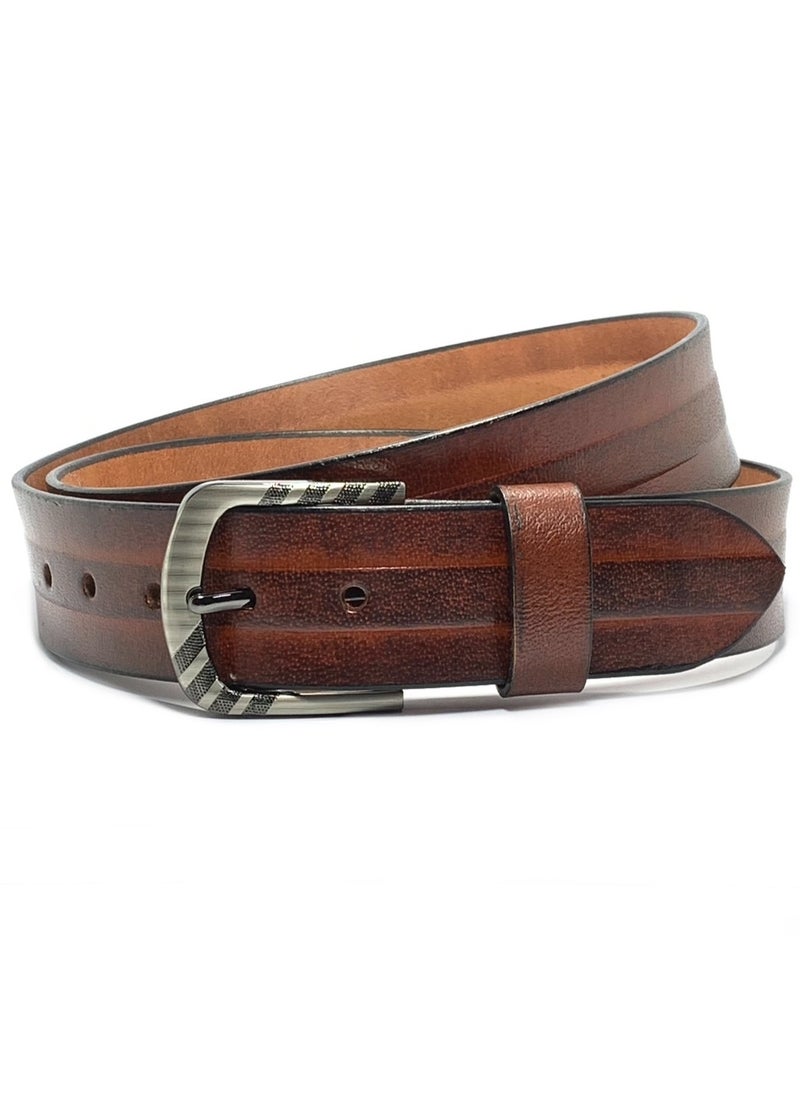 Classic Milano - Classic Milano Genuine Leather Belt Men - Semi-Casual Men's Belts & Party Wear Belt, Casual Outfits, Gifts - Black & Brown Men’s Leather Belt for Men - Image 1