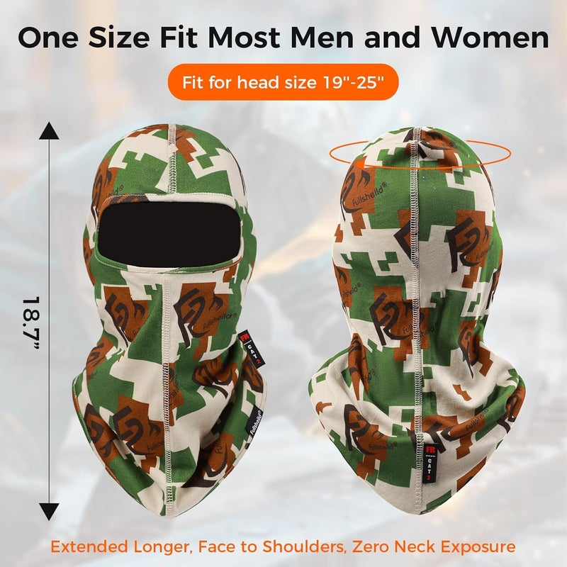 Fullsheild قناع بالاكلافا مقاوم للهب من فولشيلد FR معتمد NFPA2112 CAT2 غطاء للرأس للحام والصيد والجيش والعسكري مقاس واحد محلي وعابر شحن - Image 4