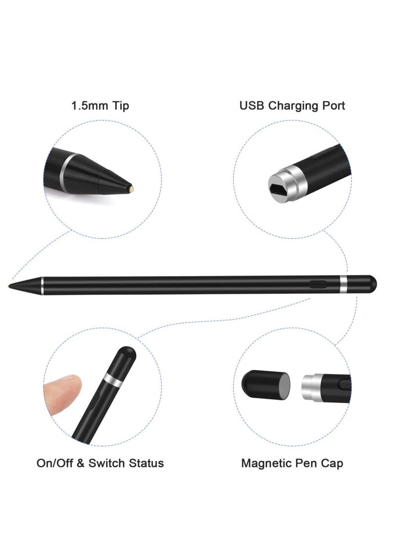 ELTRAZONE Active Stylus Pens for Touch Screens Rechargeable Digital Stylish Pen Pencil Universal for iPhone/iPad Pro/Mini/Air/Android and Most Capacitive Touch Screens  - Image 2